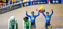 Lluvia de oros para Colombia en ciclismo de pista y r&eacute;cord en los Panamericanos Junior