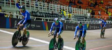 Lluvia de oros para Colombia en ciclismo de pista y r&eacute;cord en los Panamericanos Junior
