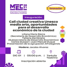 Ag&eacute;ndate para disfrutar esta semana cultural y creativa con el MEC 2021
