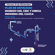 Movilidad acompa&ntilde;ar&aacute; recorrido de la minga ind&iacute;gena en Cali