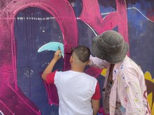 Con Graficalia se pint&oacute; el Callej&oacute;n Cultural en la comuna 13