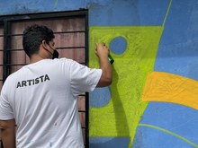 Con Graficalia se pint&oacute; el Callej&oacute;n Cultural en la comuna 13