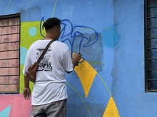 Con Graficalia se pint&oacute; el Callej&oacute;n Cultural en la comuna 13