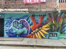 Con Graficalia se pint&oacute; el Callej&oacute;n Cultural en la comuna 13