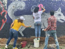 Con Graficalia se pint&oacute; el Callej&oacute;n Cultural en la comuna 13