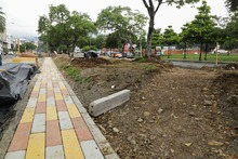 Enlucimiento de separadores viales avanza en un 75 %