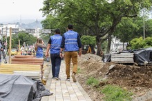 Enlucimiento de separadores viales avanza en un 75 %