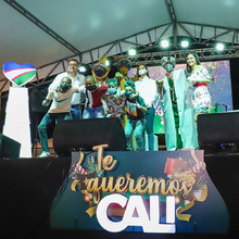 Las luces del alumbrado navide&ntilde;o se encendieron en el oriente de Cali