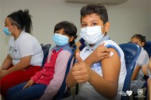 Unidades m&oacute;viles de vacunaci&oacute;n visitaron colegios privados de Cali