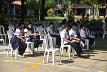 Alrededor de 7 mil ni&ntilde;os se han vacunado desde la llegada de unidades m&oacute;viles a colegios