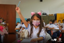 Felices volvieron a clases en presencialidad plena, los estudiantes del sector oficial 