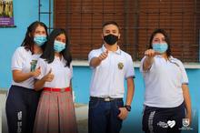 Felices volvieron a clases en presencialidad plena, los estudiantes del sector oficial 