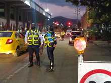 Puestos de control para regular la movilidad y proteger la vida de los ciudadanos