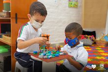 Una maestra muy creativa ambienta el regreso a clases de los m&aacute;s peque&ntilde;os