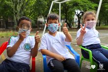 Una maestra muy creativa ambienta el regreso a clases de los m&aacute;s peque&ntilde;os