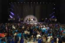 Un espect&aacute;culo musical cerr&oacute; la noche de juramento del programa Todas y Todos a Estudiar