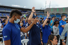 Todas y todos a estudiar, cr&oacute;nica de un emotivo juramento p&uacute;blico