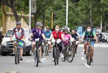 bicicleteada por la seguridad e integridad de las mujeres y ni&ntilde;as 
