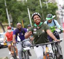bicicleteada por la seguridad e integridad de las mujeres y ni&ntilde;as 