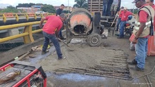Reparan losa de concreto en puente vehicular de la carrera 8 con calle 70
