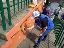 Retratos de mujeres dan color al puente de la calle 5&ordf; con 6&ordf;