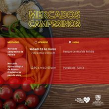 Progr&aacute;mese con los mercados campesinos en la Sultana del Valle y sus corregimientos 
