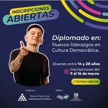 Joven: participa en este espacio de formaci&oacute;n para una nueva democracia