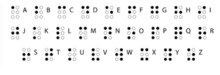 Alfabeto en Braille: