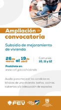 Se ampl&iacute;a plazo para aplicar a subsidio de mejoramiento de vivienda