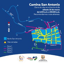 Movilidad Distrital tambi&eacute;n Caminar&aacute; San Antonio