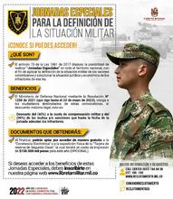 Jornadas especiales para la definici&oacute;n de la situaci&oacute;n militar a&ntilde;o 2022 