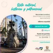 En abril, participa de nuestros recorridos y disfruta de la belleza cultural e hist&oacute;rica de Cali