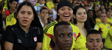 Beneficiarios de &lsquo;Todas y Todos a Estudiar&rsquo; disfrutaron del partido amistoso de f&uacute;tbol femenino Colombia - Venezuela 