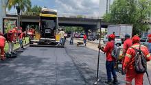 Rehabilitan corredor vial de la autopista Suroriental con las "Obras de Coraz&oacute;n"