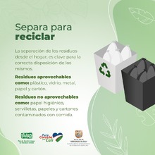 Vive en armon&iacute;a con la naturaleza: separa bien los residuos s&oacute;lidos