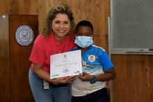 Los estudiantes del Instituto de Ciegos y Sordos sembraron su Huerta por la Vida 