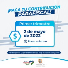 Mayo Contribuci&oacute;n Parafiscal