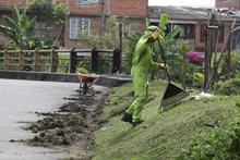 Con murales y siembra de &aacute;rboles, se embelleci&oacute; punto impactada por arrojo de residuos 