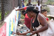 Con murales y siembra de &aacute;rboles, se embelleci&oacute; punto impactada por arrojo de residuos 