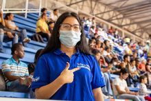 Estudiantes de &lsquo;Todas y todos a estudiar&rsquo; vibraron con el triunfo del Team Cali en baloncesto