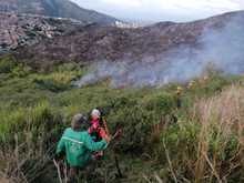 Atendieron emergencia por incendio en Cristo Rey