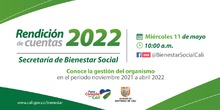Bienestar Social rendir&aacute; cuentas de su gesti&oacute;n este 11 de mayo
