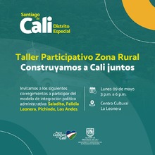 Convocatoria para el taller participativo Construyamos a Cali Juntos  