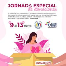 Jornada especial de donaciones de pr&oacute;tesis y pelucas para mujeres con c&aacute;ncer de seno