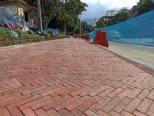 Intensifican obras de espacio p&uacute;blico en el Parque Central r&iacute;o Cali