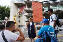 Con arte urbano, la hinchada escarlata rinde homenaje a Adri&aacute;n Ramos 
