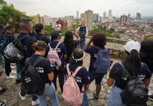 J&oacute;venes de Todas y Todos a Estudiar, recorrer sitios hist&oacute;ricos de Cali