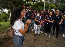 J&oacute;venes de Todas y Todos a Estudiar, recorrer sitios hist&oacute;ricos de Cali