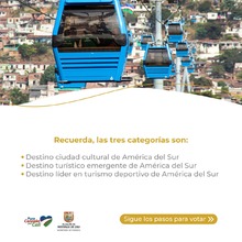 Desde el lunes se abren las votaciones para que Cali siga siendo protagonista en los &lsquo;Premios &Oacute;scar del Turismo&rsquo;