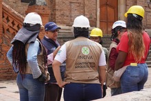 Inician recolecci&oacute;n de materiales en fachada de la Iglesia de San Francisco